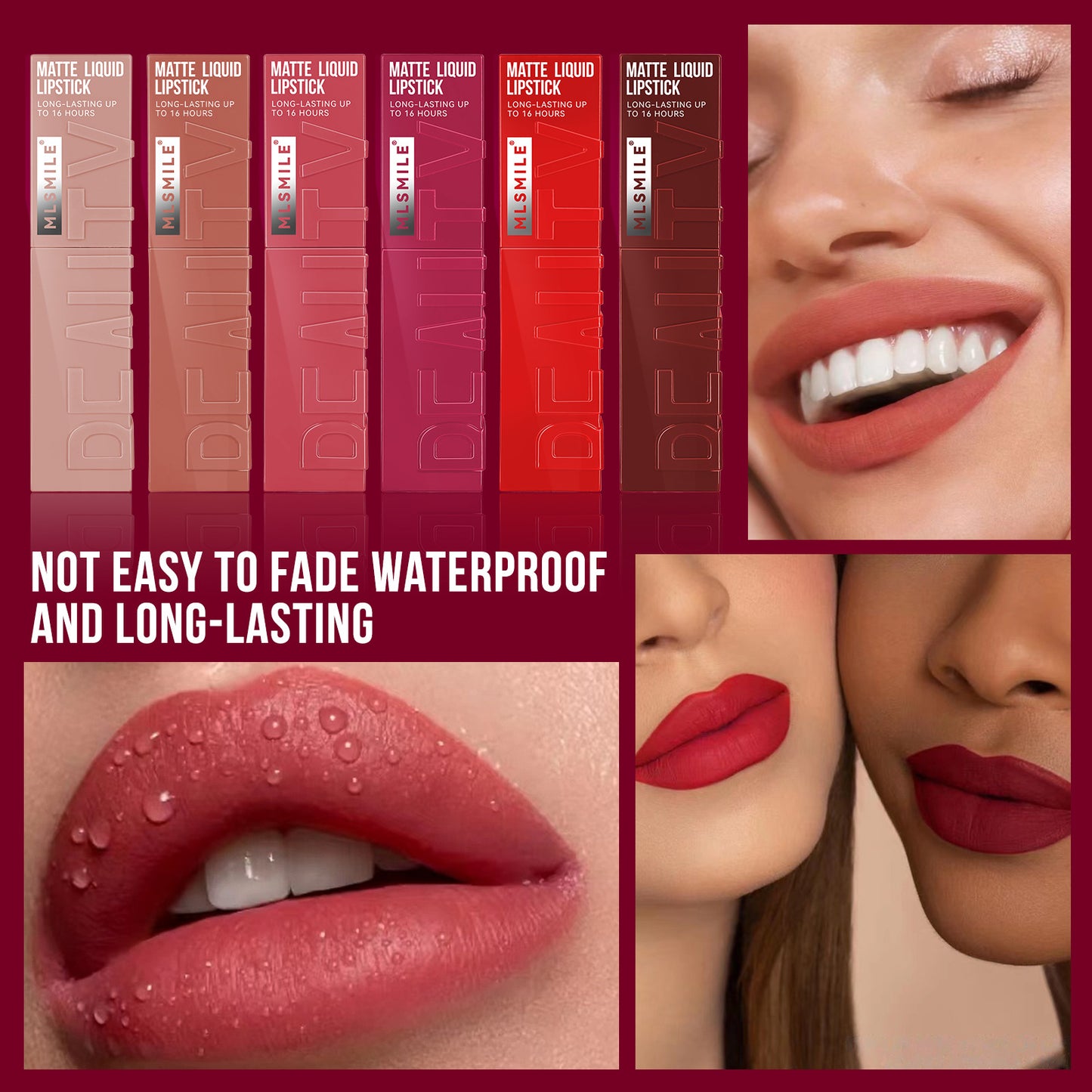 Non stick cup lip gloss matte liquid lipstick