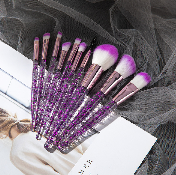 10-Piece Makeup Brush Set for Beauty and Blending